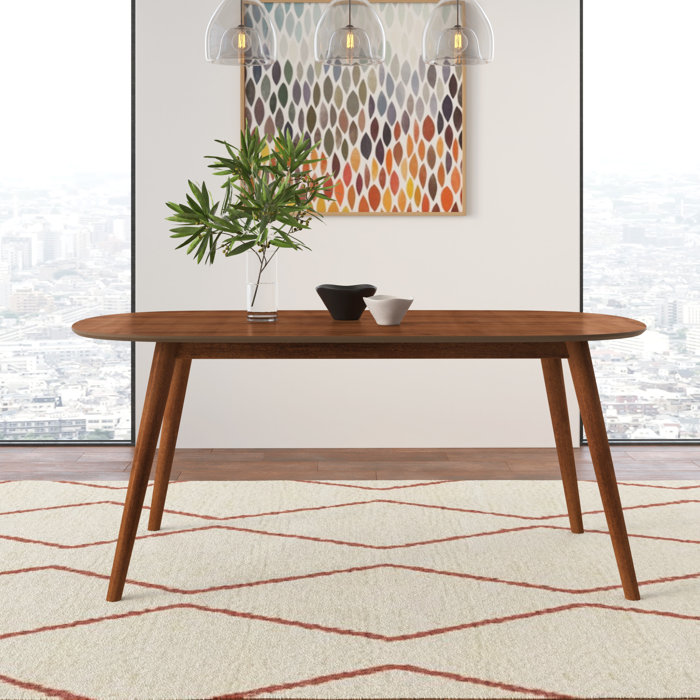 AllModern Bray Oval Solid Wood Base Dining Table & Reviews | Wayfair